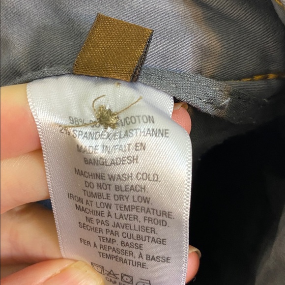 Tainted Denim Cotton Slate Blue Flat Front Chinos Pants Trousers Men’s Size 32 - Picture 9 of 10